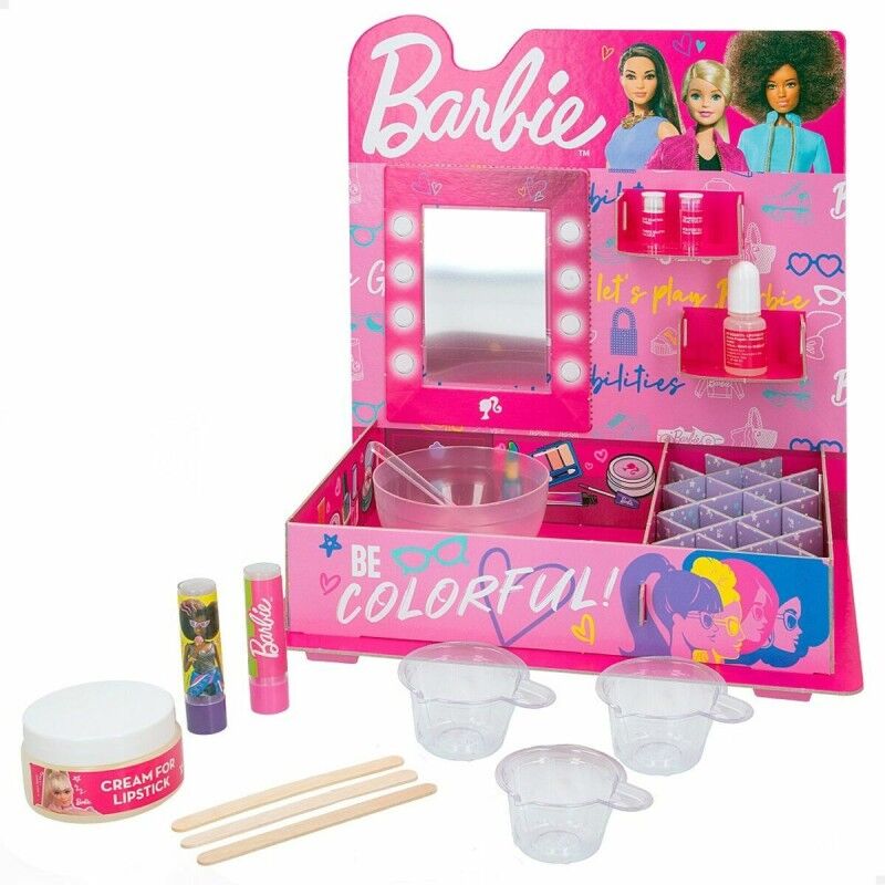 Lisciani Giochi|Kit para criar maquilhagem Lisciani Giochi Barbie 15 Peças Batom Lisciani Giochi|Kit para criar maquilhagem Lisciani Giochi Barbie 15 Peças Batom