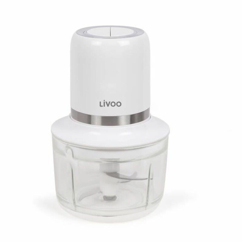 Livoo|Picadora Livoo Chopper Branco Aço 200 W 1,2 L Livoo|Picadora Livoo Chopper Branco Aço 200 W 1,2 L