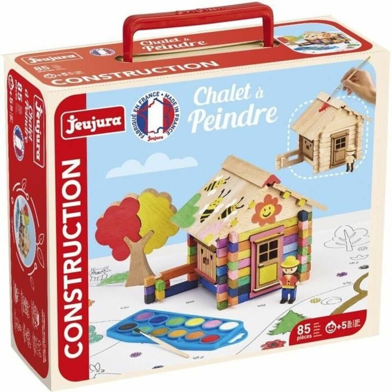 Jeujura|Jogo de Construção Jeujura Chalet to Paint