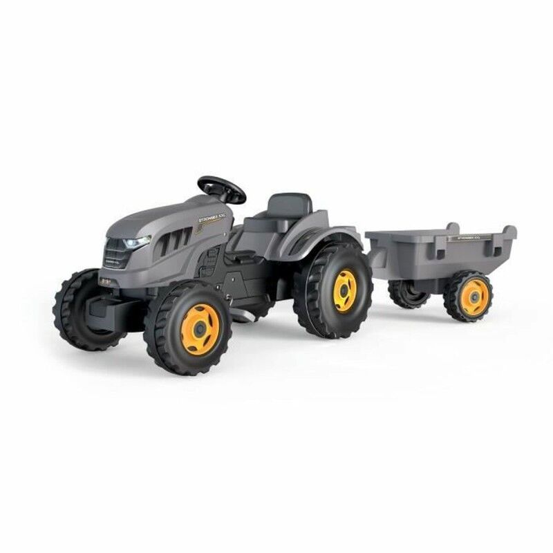Smoby|Trator a Pedais Smoby Stronger XXL Cinzento 161 x 56 cm Reboque