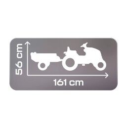 Smoby|Trator a Pedais Smoby Stronger XXL Cinzento 161 x 56 cm Reboque