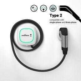 Wallbox|Carregador de Baterias Wallbox Pulsar Plus 7.4W T2
