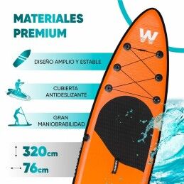 Winvey|Prancha de Paddle Surf Insuflável com Acessórios Winvey SUP-O Laranja