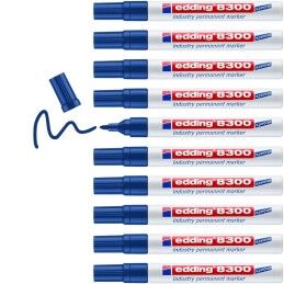 Edding|Rotulador permanente Edding 8300 Azul (10 Unidades)