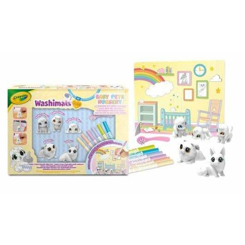 Crayola|Conjunto de Escrita Crayola Washimals Baby Pets Nursery Pack