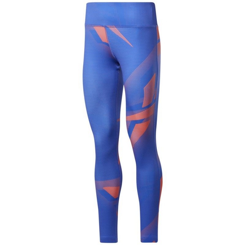 Leggings de Desporto de Mulher Reebok MYT Printed Azul