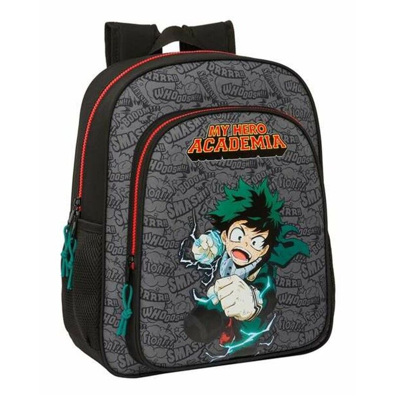 My Hero Academia|Mochila Escolar My Hero Academia Preto 32 X 38 X 12 cm My Hero Academia|Mochila Escolar My Hero Academia Preto 32 X 38 X 12 cm