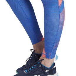 Leggings de Desporto de Mulher Reebok MYT Printed Azul