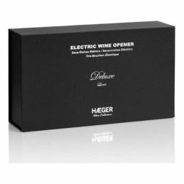 Saca-rolhas elétrico Haeger WO-0SC.005A 2W Aço inoxidável