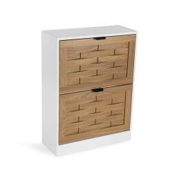 Home ESPRIT|Sapateira Home ESPRIT Preto Natural 80 x 31 x 32 cm