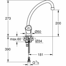 Torneira de comando duplo Grohe 31072000