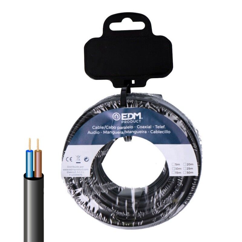 EDM Product|Cabo Elétrico Mangueira EDM 28317 vv-k06 Preto 15 m