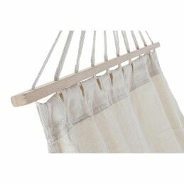 DKD Home Decor|Cama de Rede DKD Home Decor Bege Poliéster Algodão Pinheiro Franjas (280 x 100 x 130 cm)