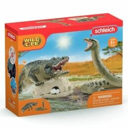 Schleich|Playset Schleich Alligator/Anaconda Duel Set 4 Peças