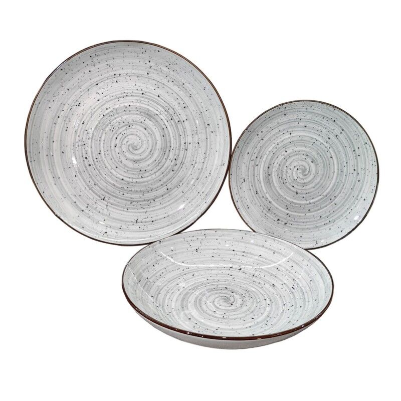 Versa|Louça Versa Lua Cinzento Porcelana 18 Peças Versa|Louça Versa Lua Cinzento Porcelana 18 Peças