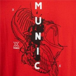 Munich|T-Shirt de Desporto de Manga Curta Munich Vermelho