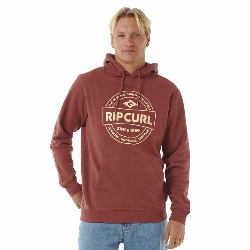 Rip Curl|Polar com Capuz Homem Rip Curl Stapler Hood Castanho Rip Curl|Polar com Capuz Homem Rip Curl Stapler Hood Castanho
