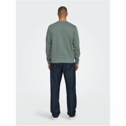 Only & Sons|Polar sem Capuz Homem Only & Sons Onsdan Unshed Reg Crew Neck Verde-escuro