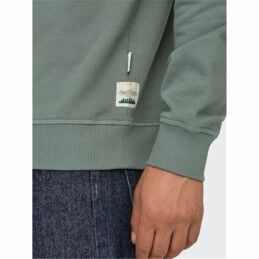 Only & Sons|Polar sem Capuz Homem Only & Sons Onsdan Unshed Reg Crew Neck Verde-escuro