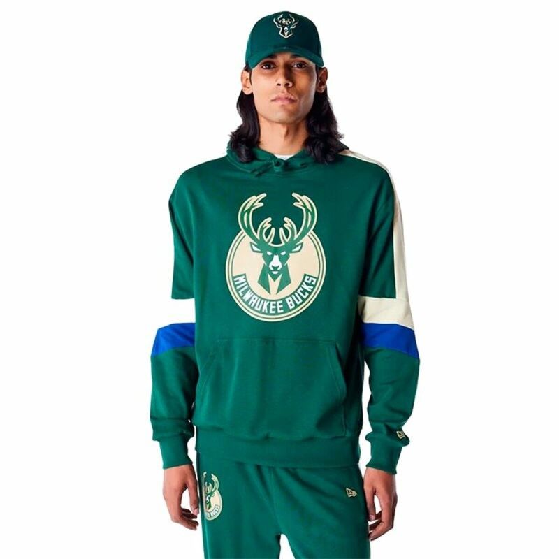 New Era|Polar com Capuz Homem New Era COLOUR BLOCK OS Milwaukee Bucks New Era|Polar com Capuz Homem New Era COLOUR BLOCK OS Milwaukee Bucks