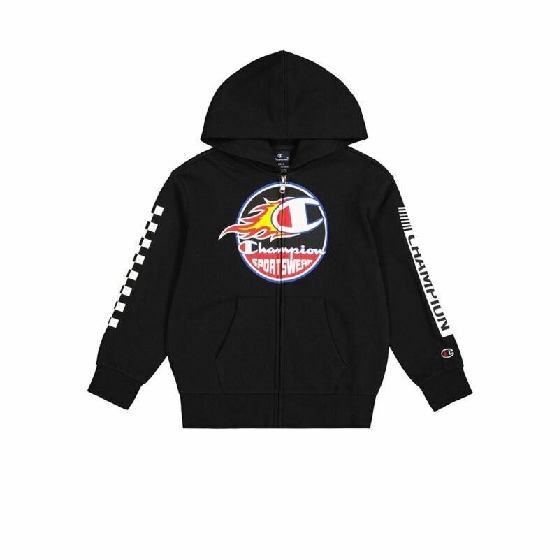 Champion|Polar com Capuz Homem Champion Preto Champion|Polar com Capuz Homem Champion Preto