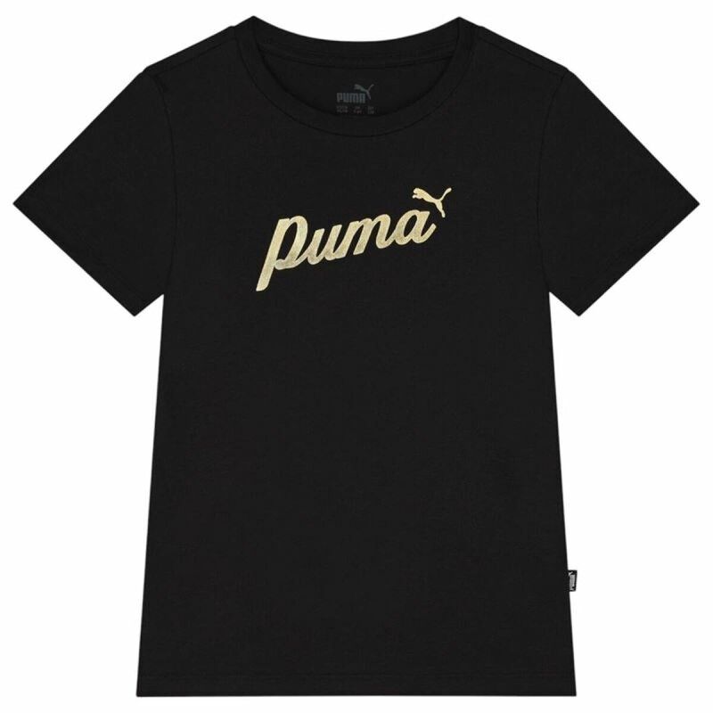 Puma|Camisola de Manga Curta Infantil Puma Ess+ Script Metallic G Puma|Camisola de Manga Curta Infantil Puma Ess+ Script Metallic G