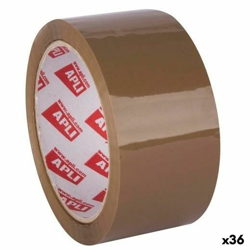 Apli|Fita Adesiva Apli Brilhantes 36 Unidades Embalagem 48 mm x 66 m Castanho Apli|Fita Adesiva Apli Brilhantes 36 Unidades Embalagem 48 mm x 66 m Castanho