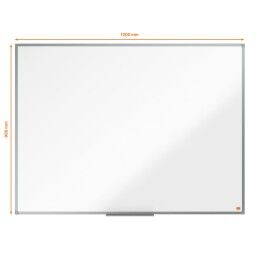 Nobo|Quadro magnético Nobo Essence Branco Aço 120 x 90 cm