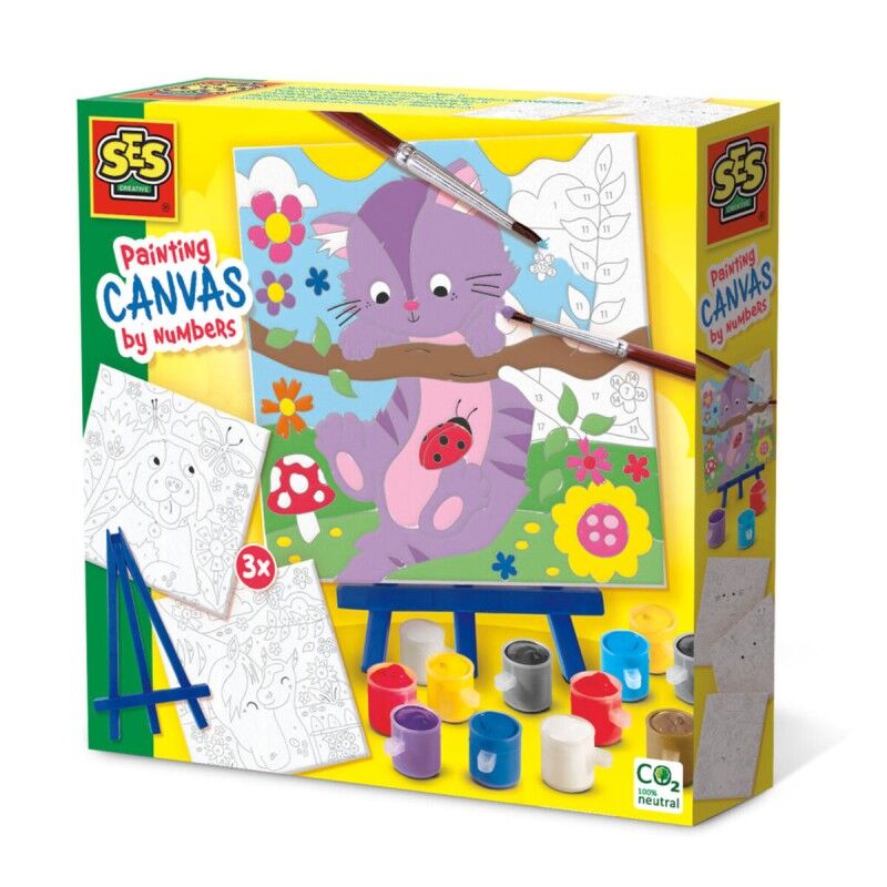 SES Creative|Conjunto de Desenho SES Creative Paint by number on canvas SES Creative|Conjunto de Desenho SES Creative Paint by number on canvas
