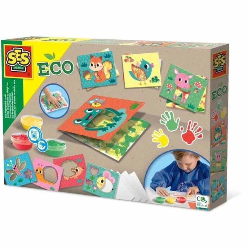SES Creative|Conjunto de Desenho SES Creative Eco Finger Paint Cards