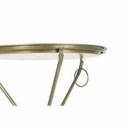DKD Home Decor|Mesa de apoio DKD Home Decor Dourado Latão (47,5 x 47,5 x 64,5 cm)