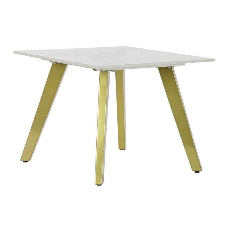 DKD Home Decor|Mesa de Apoio Pequena DKD Home Decor Branco Dourado 60 x 60 x 48 cm DKD Home Decor|Mesa de Apoio Pequena DKD Home Decor Branco Dourado 60 x 60 x 48 cm