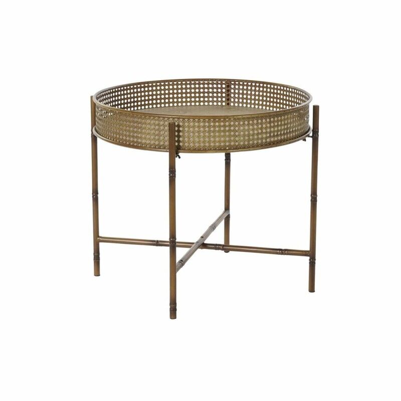 DKD Home Decor|Mesa de apoio DKD Home Decor 59 x 59 x 50 cm Natural Metal DKD Home Decor|Mesa de apoio DKD Home Decor 59 x 59 x 50 cm Natural Metal