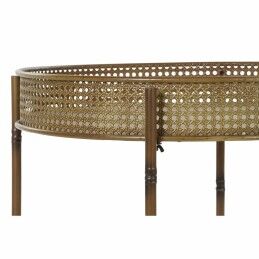 DKD Home Decor|Mesa de apoio DKD Home Decor 59 x 59 x 50 cm Natural Metal