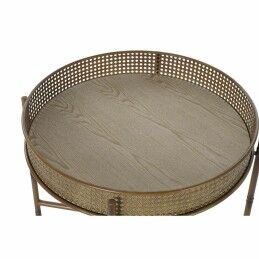 DKD Home Decor|Mesa de apoio DKD Home Decor 59 x 59 x 50 cm Natural Metal