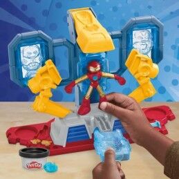Play-Doh|Jogo de Plasticina Play-Doh Iron Man Armor Factory Amarelo