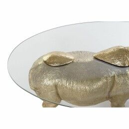 DKD Home Decor|Mesa de apoio DKD Home Decor Transparente Dourado Resina Cristal 100 x 60,5 x 46 cm