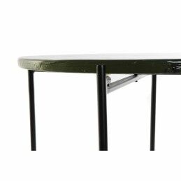 DKD Home Decor|Mesa de apoio DKD Home Decor Cristal Preto Metal Moderno (50 x 50 x 42 cm)