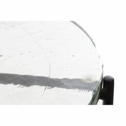 DKD Home Decor|Mesa de apoio DKD Home Decor Cristal Preto Metal Moderno (50 x 50 x 42 cm)