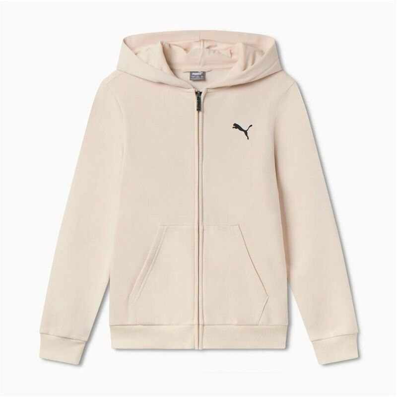 Puma|Casaco Infantil Puma Essentials+ Graphic Hoodie Fz Bege Puma|Casaco Infantil Puma Essentials+ Graphic Hoodie Fz Bege