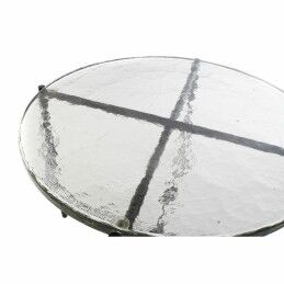 DKD Home Decor|Mesa de apoio DKD Home Decor Cristal Preto Metal Moderno (50 x 50 x 42 cm)