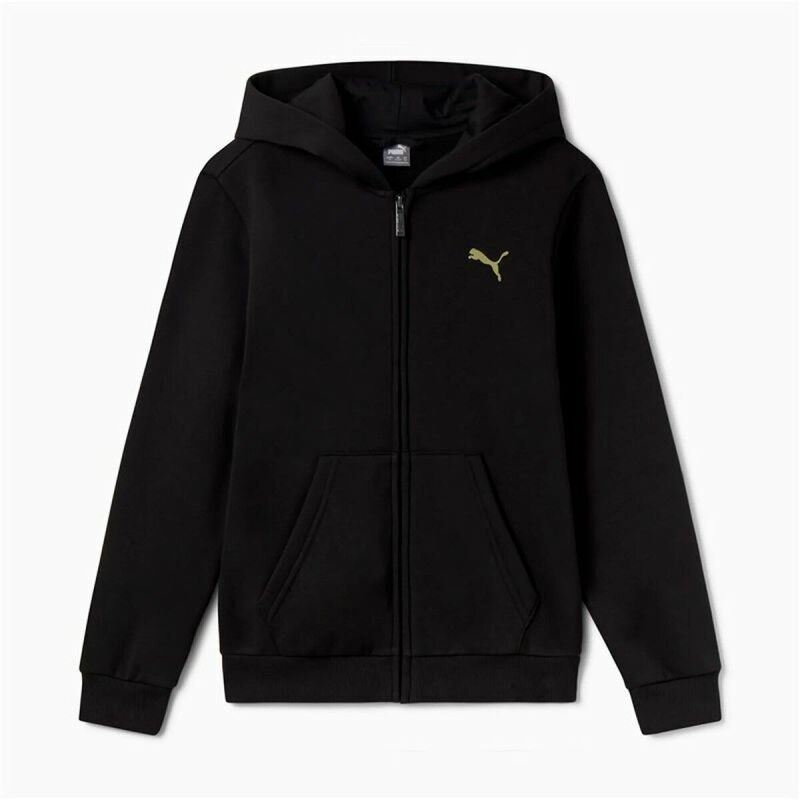 Puma|Casaco Infantil Puma Essentials+ Graphic Hoodie Fz Preto Puma|Casaco Infantil Puma Essentials+ Graphic Hoodie Fz Preto