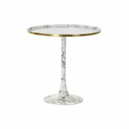 DKD Home Decor|Mesa de apoio DKD Home Decor Pele Ferro Lacado (40 x 40 x 56 cm)