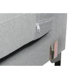 Sofá Chaise Longue DKD Home Decor Cinzento claro Metal 250 x 160 x 85 cm