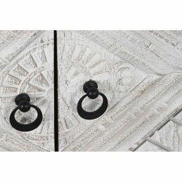 DKD Home Decor|Móvel de TV DKD Home Decor 180 x 40 x 60 cm Preto Metal Branco Madeira de mangueira
