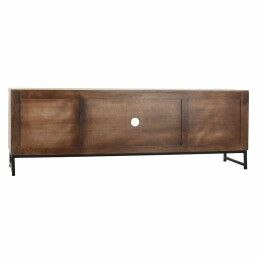 DKD Home Decor|Móvel de TV DKD Home Decor 180 x 40 x 60 cm Preto Metal Branco Madeira de mangueira