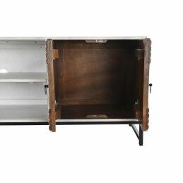 DKD Home Decor|Móvel de TV DKD Home Decor 180 x 40 x 60 cm Preto Metal Branco Madeira de mangueira