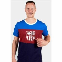 F.C. Barcelona|T-Shirt de Futebol de Manga Curta Homem F.C. Barcelona Azul