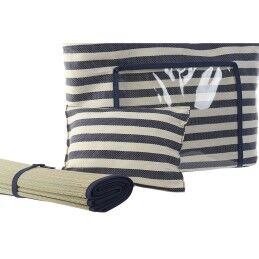 DKD Home Decor|Saco de Praia DKD Home Decor 55 x 17 x 35 cm Tela Vermelho Azul PVC (2 Unidades)