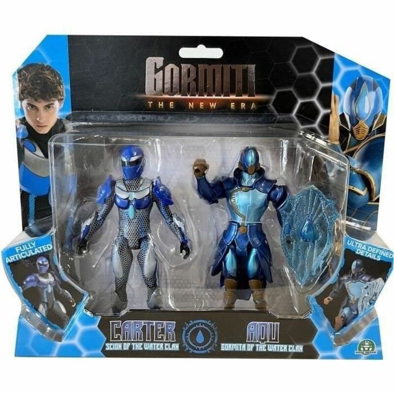 Gormiti|Playset Gormiti Scion and Gormiti associated with Water - Carter and Aqu 15 cm